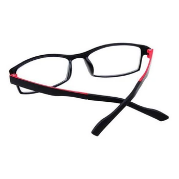 -1 -1.5 -2 -2.5 -3 -3.5 -4.0 Laukumā Tuvredzība Brilles Gatavo Sievietes Vīrieši Vintage PC Tuvredzīgs Brilles Melnu Rāmi Sarkans Kāju