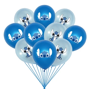 1 komplekts Disney Stitch tēma baloni, bērnu dzimšanas dienas svinības balonu piegādes, apdares baby dušas zēnu un meiteņu rotaļlietas, dāvanas