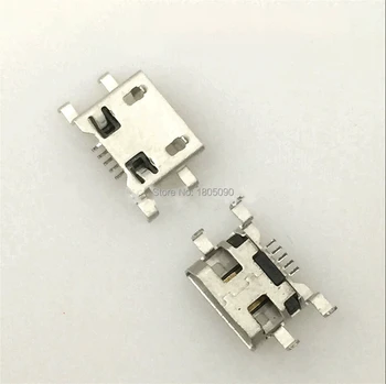 100gab Micro USB Savienotājs 5pin 0.72 mm smago plāksni, B tips nav kērlinga pusē Mātīte Ligzdu Huawei zte V880 Mobilo Mini USB