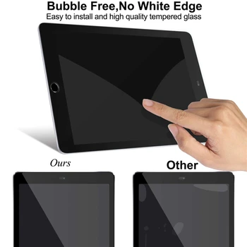 10D Pilnībā Segtu Tablete Rūdīta Stikla Apple IPad Mini 1 2 3 4 5 7.9 Planšetdatora Ekrāna Aizsargs, Melna Balta Mala Aizsardzības Plēves