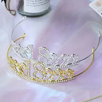 18. Dzimšanas diena Princess Crown Galvu Kristāla Kāzu Kronis Hairband Matu Cepures Kāzu Dekori Grupa Krājumi