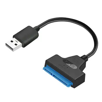 20 cm USB 2.0 SATA 22pin Adapteri Kabeļi Cietā Diska Converter Vadu Vadi 480 Mb / s 2.5 HDD, SSD Cietie Cietie Diski
