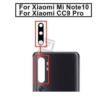 2gab par Xiaomi Mi, Ņemiet vērā, 10 Fotokameras Stikla Objektīvs Xiaomi CC9 Pro Atpakaļ Atpakaļskata Kamera Stikla Lēcas ar Līmi, Rezerves Daļas, Remonts