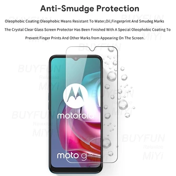 3PCS Rūdīta Stikla Motorola Moto G20 G30 G10 Ekrāna Aizsargi Segtu Filma Par Moto G 10 20 30 2021 Drošības Bruņas, Aizsargs Stikla