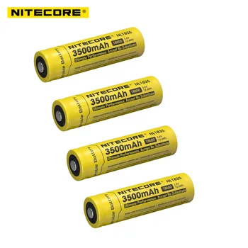 4gab Nitecore NL1835 18650 3500mAh(jaunā versija NL1834)3.6 V 12.6 Wh Uzlādējamā Li-on Baterija augstu kvalitāti, ar aizsardzību