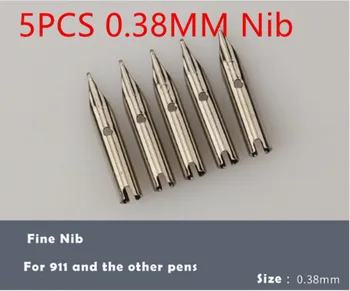 5gab/Set Jinhao 911 Sudraba Rakstāmspalvas Nerūsējošā Tērauda Strūklaka Pildspalvu Nomaiņa Nerūsējošā Tērauda Pildspalva Zib