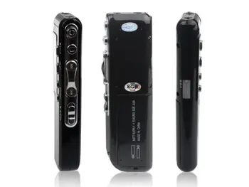 8 GB Digitālais Diktofons Balss Aktivizēta USB Pen Digitālā Audio Voice Recorder, Mp3 atskaņotājs, Diktofons Black gravador voz de