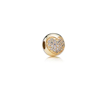 925 sterling silver rose gold crown sirds formas eņģelis krelles piemērots fit original Pandora aproce DIY dāmas rotaslietas