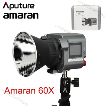 Aputure Amaran COB 60x Bi-Color LED Video Gaisma 2700K~6500K 65W App Kontroles 9 Apgaismojuma Ietekmi uz Foto Studijas Lampas