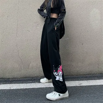 Black Atdzist Amīnu Bikses Sieviešu Vasaras Kravas Bikses Streetwear Gudrs Zīmuli Harajuku Fashion Hip Hop Sieviešu High Street Bikses