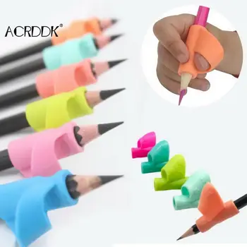 Bērniem Pildspalvu Turētājs Silikona Materiāla Korekcijas Ierīci, Multi-krāsa pēc Izvēles Bērniem Rakstīšanas Labs Palīgs FL
