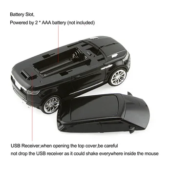 CHYI Bezvadu Optiskās Auto Peli Sem Fio Atdzist APVIDUS Auto Modeļa Datoru, MINI Pele USB 1600DPI 3D Mazajiem Spēļu Peles PC Klēpjdators