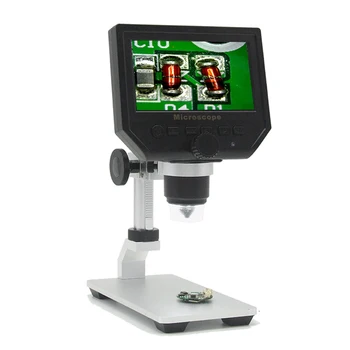 Digitālo Mikroskopu, 600X Video Elektronisko Mikroskopu 4.3 Collu HD LCD Lodēšanas Mikroskopu, Telefonu Remonts Lupa Iebūvēts Akumulators