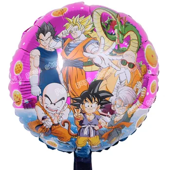 Dragon Ball Grupa Balonu Vinila Fotogrāfija Backdrops Auduma Anime Goku Bērns, Bērnu Dzimšanas Dienas Svinības Apdare Piederumi Komplekti Dekori
