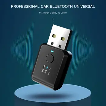 FM01 Bluetooth Saderīgu 5.0 Automašīnas Adapteris Audio Raidītājs Uztvērējs 2-in-1 USB Stereo FM Adapteri Bezvadu Adapteri Tiešā Pārdošana