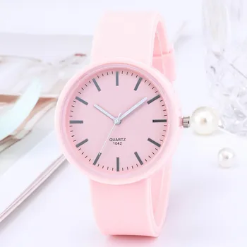 Ir 2021. Ins Tendence Konfektes Krāsu Rokas pulksteni korejas Silikona Želejas Skatīties Jaunu Modes Sieviešu Pulksteņi Reloj Mujer Pulksteni Dāvanas Sievietēm
