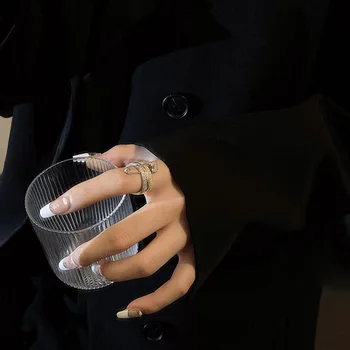 Ir 2021. Moderns Zircon Pin Gredzenu Sieviešu Modes Zelta Pārklājumu Ģeometrisko Un Pirkstu Riņķiem Meitenes Kāzu Rotaslietas, Dāvanas Cool Stuff