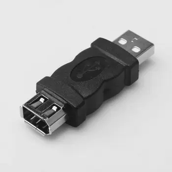 JAUNAIS Firewire IEEE 1394 6 Pin Sieviešu F USB M vīriešu Adapteri Konvertētājs