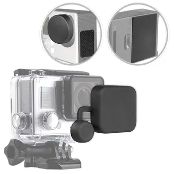 JMFOTO 4 1 Mājokļu Objektīva Vāciņu Nomaiņa Akumulatora Durvis, Sānu Durvis Vāks GoPro Hero 3+ 4 Black Silver Fotokamera Go Pro Piederumu