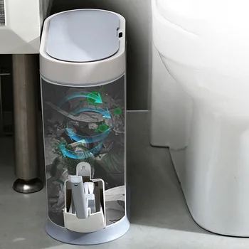 Joybos Viedo Sensoru Miskastes Elektronisko Automātiska Vannas Istaba Atkritumi, Atkritumu Urnas Sadzīves Tualetes Ūdensizturīgs Šauru Šuvi Sensors Bin