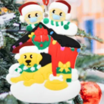 Karantīnas Apgādnieka Personalizētu Ģimenes Izdzīvoja Ornaments Ir 2021. Ziemassvētku Brīvdienu Rotājumi Eglē Karājas Kulons