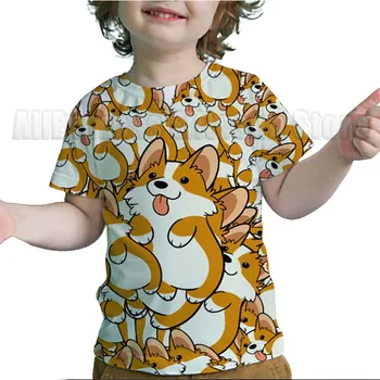 Kawaii Suns 3D Druka T Kreklu Meitenēm Zēniem Pusaudžiem Vasarā Bērniem Multenes, Anime T-krekls Toddler Tshirt Bērniem Īsām Piedurknēm t-veida Topi