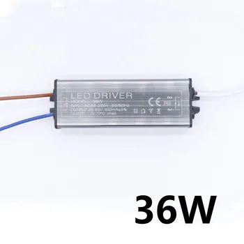 LED Driver 600mA 36W Led Barošanas AC85-265V Apgaismojums Transformatoru Āra ūdensizturīgs Jauda 36-65V