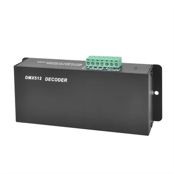 LED RGBW DMX512 Kontrolieri Dekoderi 4A DC12-24V 4 Kanāli