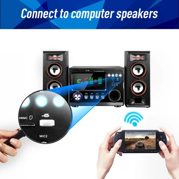 MAIS USB Bluetooth Receptoru de Musica Estereo Sm Fio Adaptador de Audio Dongle Komplekts Microfone Embutido Para Alto-Falante Para
