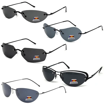 Matricas Neo Stila Polarizētās Saulesbrilles, Ultravieglajiem bez apmales Vīriešu Braukšanas Zīmola Dizaina Saules Brilles ar UV 400 Āra Sporta Saules Brilles