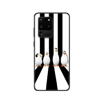Melns tpu Case For Samsung galaxy S20 /S20 PLUS/S20 ultra/S20+ /S20FE aizmugurējo vāciņu Gudrs pingvīns arktikā