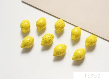 Mini citronu DIY auskari aproces materiāls piederumi pusē caurums