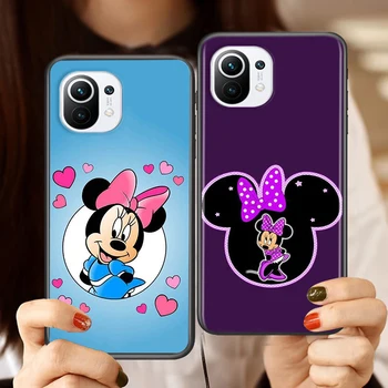 Mīksto TPU Karstā Mickey Mouse Disney Xiaomi Mi 11es 11 10T 10 9T 9 A3 8 Lite CC9 SE Note10 Lite Ultra Pro Black Telefonu Gadījumā