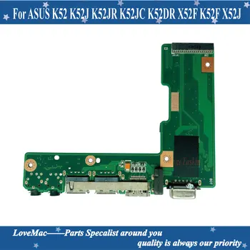 Oriģināls PAR ASUS K52 K52J K52JR K52JC K52DR X52F K52DY K52DE K52N K52F usb valdes Audio valdes HDMI valdes VGA valde