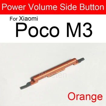 Power On/Off Pusē Pogu Xiaomi Poco F1, F2 M3, X3 Pro Apjoms, Audio Kontrole, Sānu Taustiņš Taustiņš Remonts Rezerves Daļas