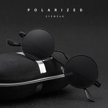 Retro Polarizētās Saulesbrilles, Sieviete, Vīrietis Luksusa Zīmolu Kārtu, Saules Brilles Modes Black Dizainers, Klasiskās, Braukšanas, Gafas De Sol