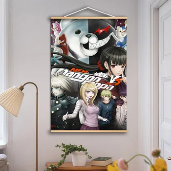 Sienas Mākslas Audekls Gleznošanai Anime Sienas Mākslas Danganronpa V3: Nogalinot Harmoniju Plakāti un Izdrukas Telpu Dekorēšana Bildes Mājas Dekoru