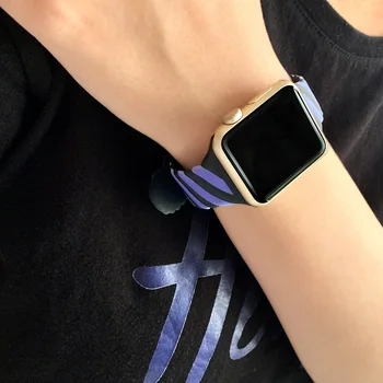 Sporta Datumi Apple Skatīties Joslas 44mm 40mm 42mm 38mm Vērpjot Krāsu Silikona Watchband Rokas Braceler iWatch Sērijas Se 6 5 4 3 2