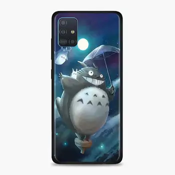 Studio Ghibli Dedzīgs Prom Totoro Case for Samsung Galaxy A21s A12 A22 A52 A72 A03s A10 A20 A30 A40 A50 A70 Tālruņa Vāciņu Coque