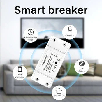 Tuya ZigBee 3.0 Smart Switch Moudle 10.A Universālā Atslēgšanās Taimeris APP Bezvadu Tālvadības pults Darbojas Ar Alexa Alise Google Home