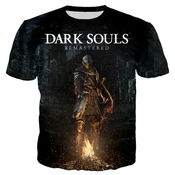 Vīriešu/sieviešu Modes Atdzist 3D Spēle Dark Souls Iespiests T-krekls Gadījuma Atdzist Stila T-krekls Modes Streetwear t-veida Topi