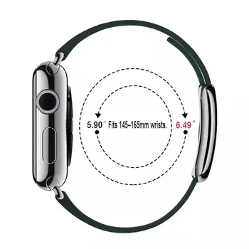 Ādas siksna Apple skatīties 7 6 5 4 SE 45mm 40mm 44mm Modernā stilā magnētisko nomaiņa siksnu iwatch 3 38mm 42mm aproce